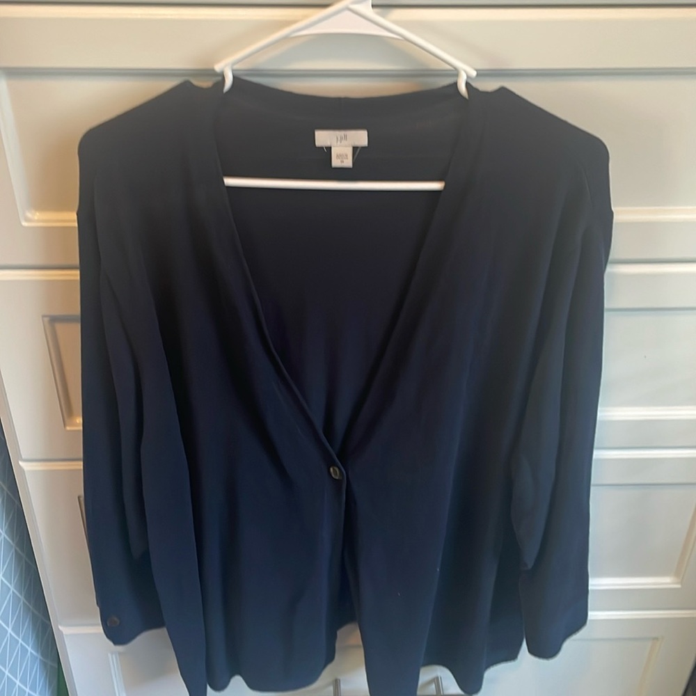 J Jill blue cardigan
